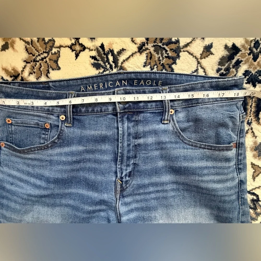 American Eagle Outfitters Men’s AE AirFlex+ Skinny Jeans 36x30 Blue High Stretch
